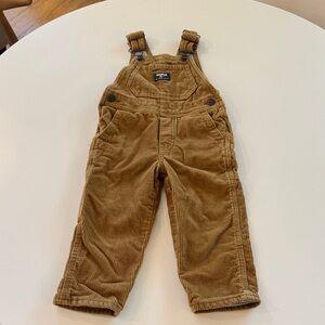 OshKosh B'gosh Corduroy Overalls in Caramel Brown